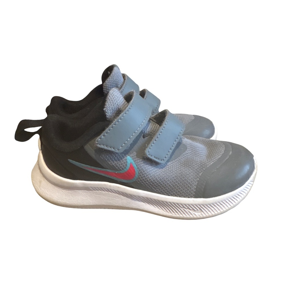 Nike Star Runner 3 TD 'Smoke Grey Siren Red' - size 7C